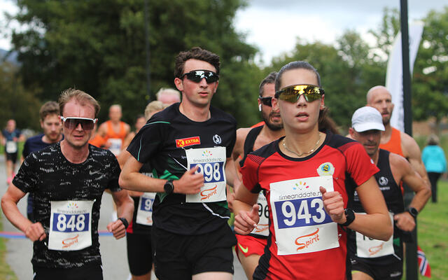 Sara Busic, IL Skjalg vant 5 km på 16.42 i Forusløpet. (Alle foto: Spirit friidrett)