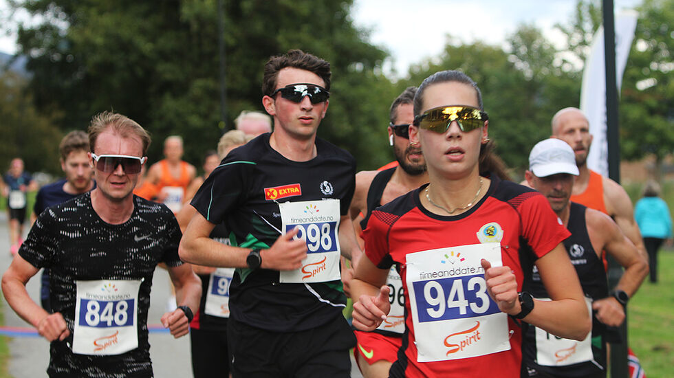 Sara Busic, IL Skjalg vant 5 km på 16.42 i Forusløpet. (Alle foto: Spirit friidrett)
