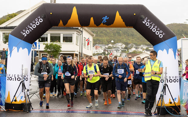 Totalt var det 452 til start under årets utgave av Skjervøy 20:1000. (Alle foto: arrangøren)