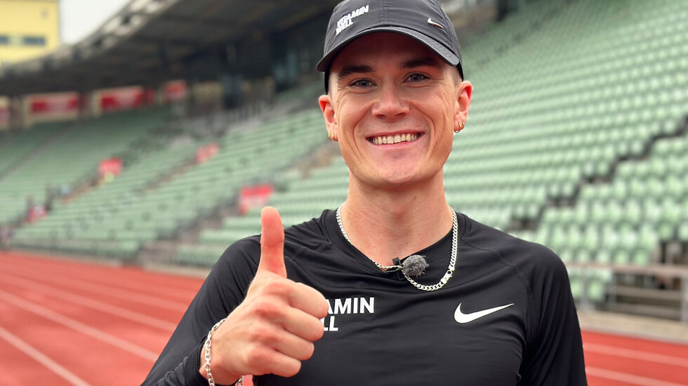 Jakob Ingebrigtsen utfordret folket til duell på 400 meter. Kunne noen slå ham? (Foto: Tom-Arild Hansen)