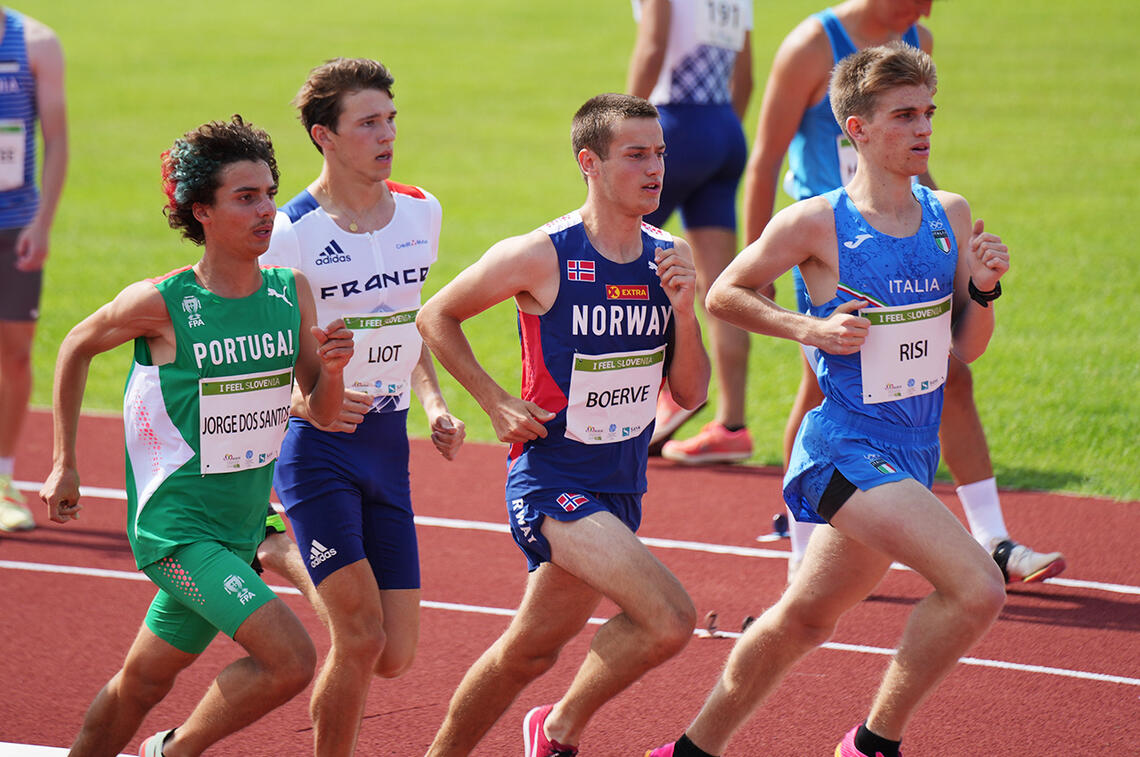 Kristian Bråthen Børve møtte mange av Europas beste 16- og 17-åringer da han tok gull på 1500 m i European Youth Olympic Festival. (Foto: Einar Børve) 