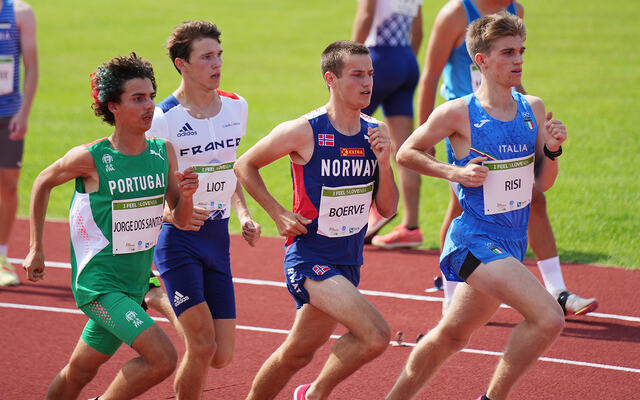Kristian Bråthen Børve møtte mange av Europas beste 16- og 17-åringer da han tok gull på 1500 m i European Youth Olympic Festival. (Foto: Einar Børve)