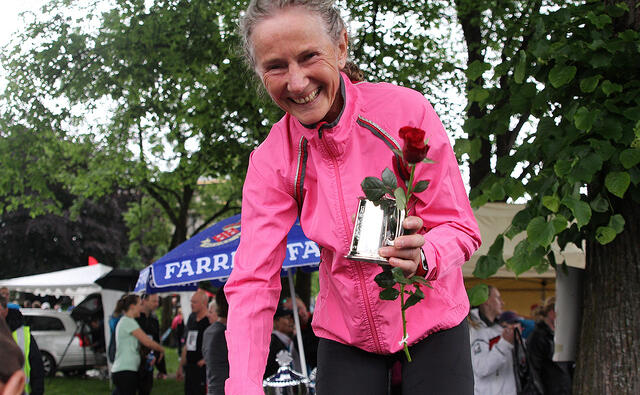 Kirsti M. Johnsen forbedra sin egen norske klasserekord med over minuttet da hun vant 70-årsklassen i Kodalmila på 46.17. (Arkivfoto: Heming Leira)