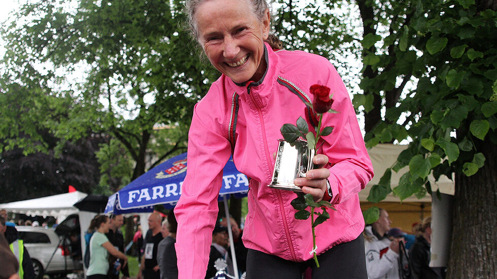 Kirsti M. Johnsen forbedra sin egen norske klasserekord med over minuttet da hun vant 70-årsklassen i Kodalmila på 46.17. (Arkivfoto: Heming Leira)
