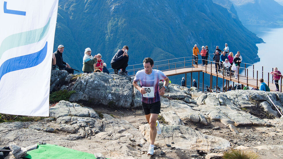 Kilian Jornet gjorde comeback etter skade – med godt resultat. (Foto: Åndalsnes Avis)