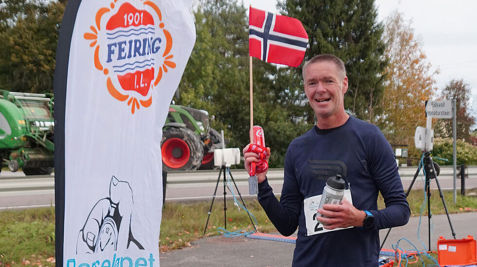 Ole Kristian Sørland satte norsk rekord under Perseløpet 8. oktober 2023. (Foto: Perseløpet)