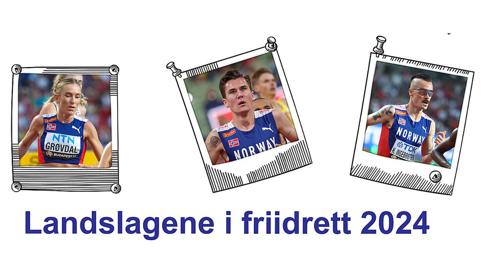 Noen av de løperne som vi finner bak lukene til Friidrettsforbundet er Karoline Bjerkeli Grøvdal, Jakob Ingebrigtsen og Henrik Ingebrigtsen. (Foto/montasje: Arne Dag Myking)