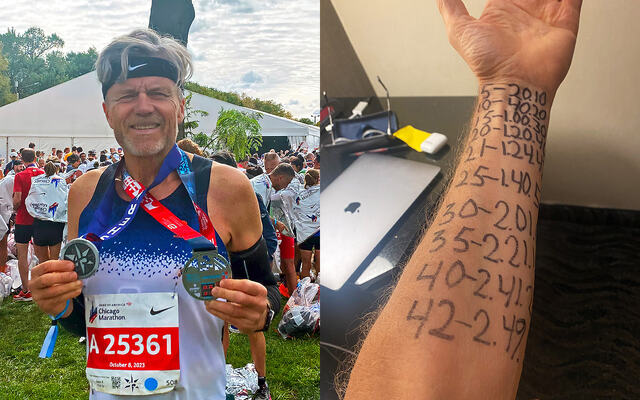 God planlegging resulterte i et vel gjennomført løp i Chicago Marathon for Cato Thunes. (Alle foto: privat)