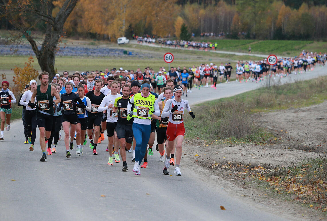 Hytteplanmil-traseen vil nok være minst like full av løpere når årets løp går lørdag 19. oktober. (Foto: Kjell Vigestad)