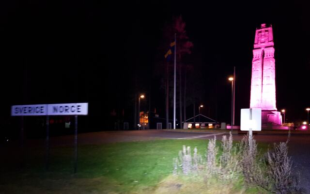 Grensen på Morokulien. (Foto: Stein Arne Negård)