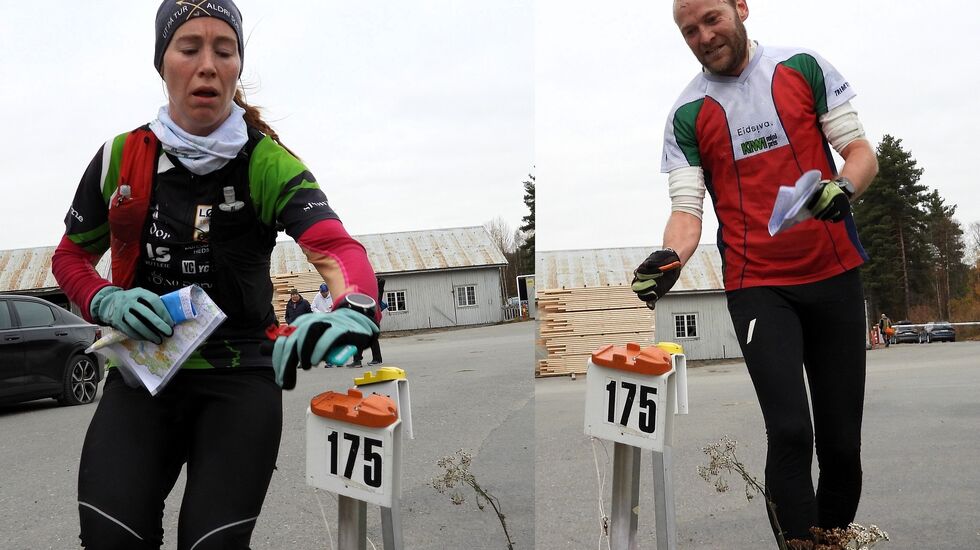 Vinnerne av Huldertrampen anno 2023: Emilie Westli Andersen og Ove Haugereid. (Foto: Stein Arne Negård)