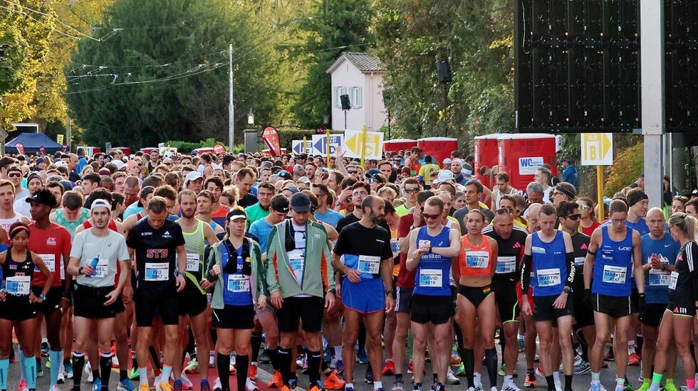 Stemningen på startstreken var relativt avslappa. (Foto: arrangøren) 