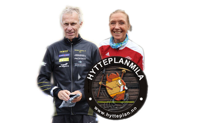 Hvis vi regner løpstidene om etter alderstabellene så var Kristen Aaby og Synøve Brox de beste i årets utgave av Hytteplanmila. (Foto: Runar Gilberg, fotomontasje: Arne Dag Myking)