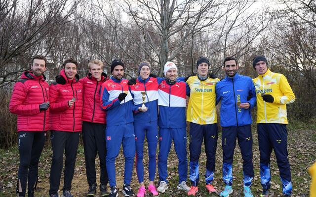 De norske herrene dominerte seniorløpet og kunne med det reise hjem med totalt tre medaljer og et fortjent gull i lagkonkurransen. (Foto: Einar Børve)