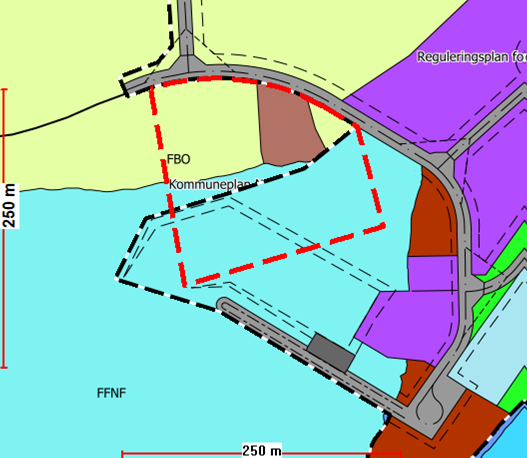 Kart av Kløvnes havn