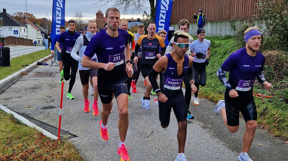 Kristiansand Løpeklubb feiret 10 år med å arrangere det 10 km lange Jubileumsløpet. (Alle foto: Kristiansand Løpeklubb)