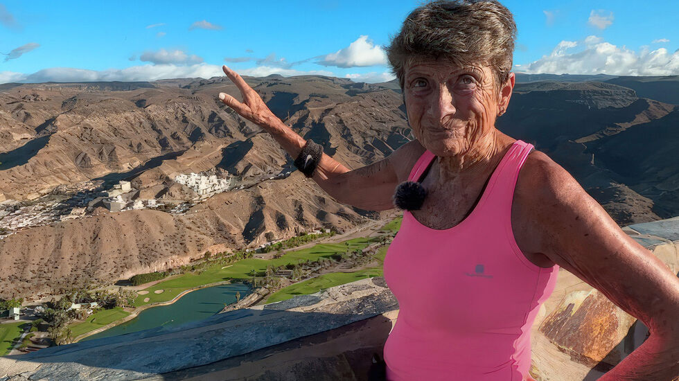 Vera Nystad fyller snart 78 år, men det hindrer henne ikke i å løpe 100 kilometer i uken. (Foto: Tom-Arild Hansen)