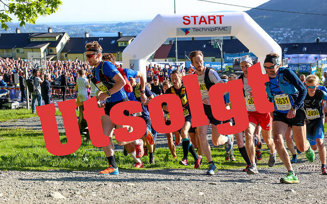 Bergen Fjellmaraton starter ved Montana nedenfor Ulriken. Neste års løp er nå utsolgt. (Foto: Arne Dag Myking)