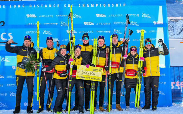 Team Engcon sørget for en solid seier i lagtempo-konkurransen som innledet sesongen for langløperne. (Foto: Nordic Focus)