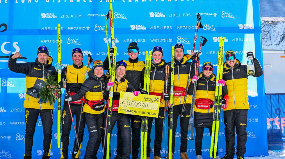Team Engcon sørget for en solid seier i lagtempo-konkurransen som innledet sesongen for langløperne. (Foto: Nordic Focus)