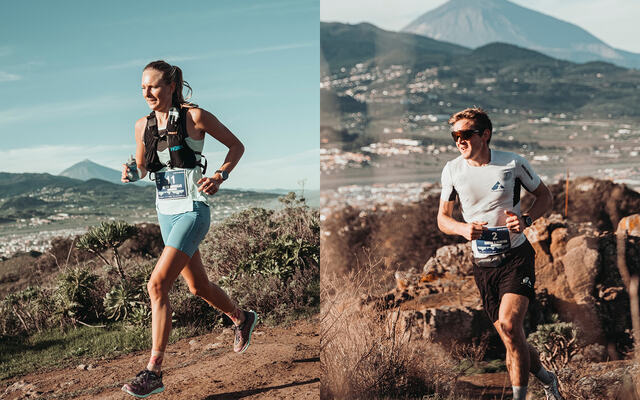 Både Sylvia Nordskar og Anders Kjærevik hadde ei opplevelsesrik helg med gode resultater på Tenerife. (Foto: Canarias Anaga Marathon)