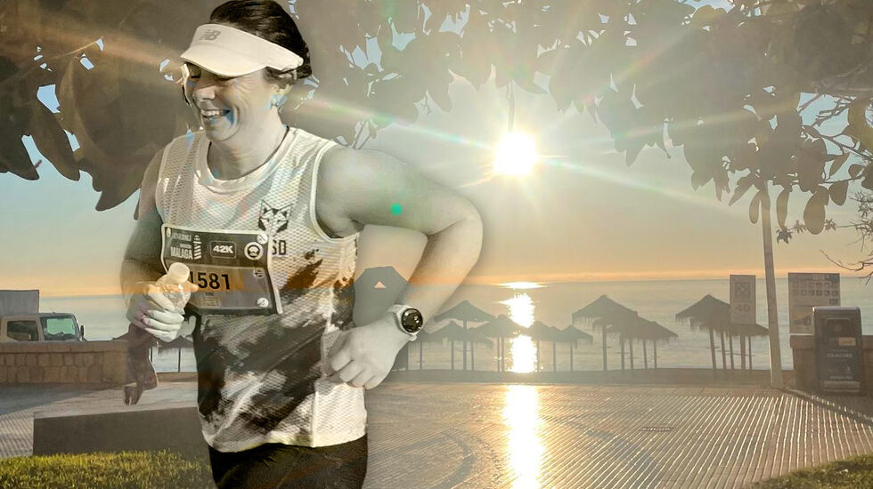 42 kilometer i Malagas gater.