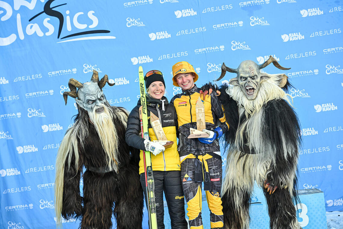 Ida Dahl og Herman Paus var sterkest i det 10 kilometer lange løpet i Ski Classics med individuell start. (Foto: www.nordicfocus.com. ©Reichert/NordicFocus)