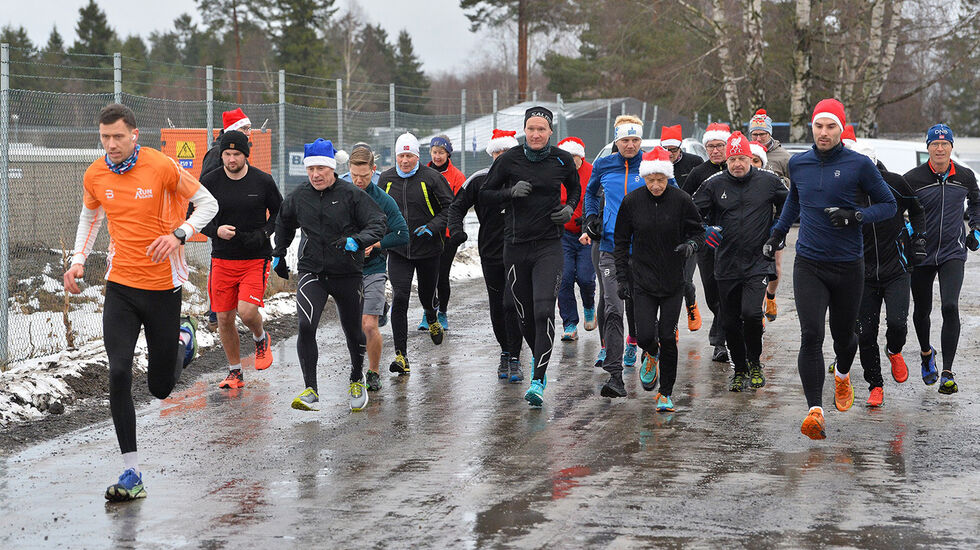 Slaps og is preget løypene i juleutgaven av Torsdagsløpet. (Foto: Torsdagsløpet)
