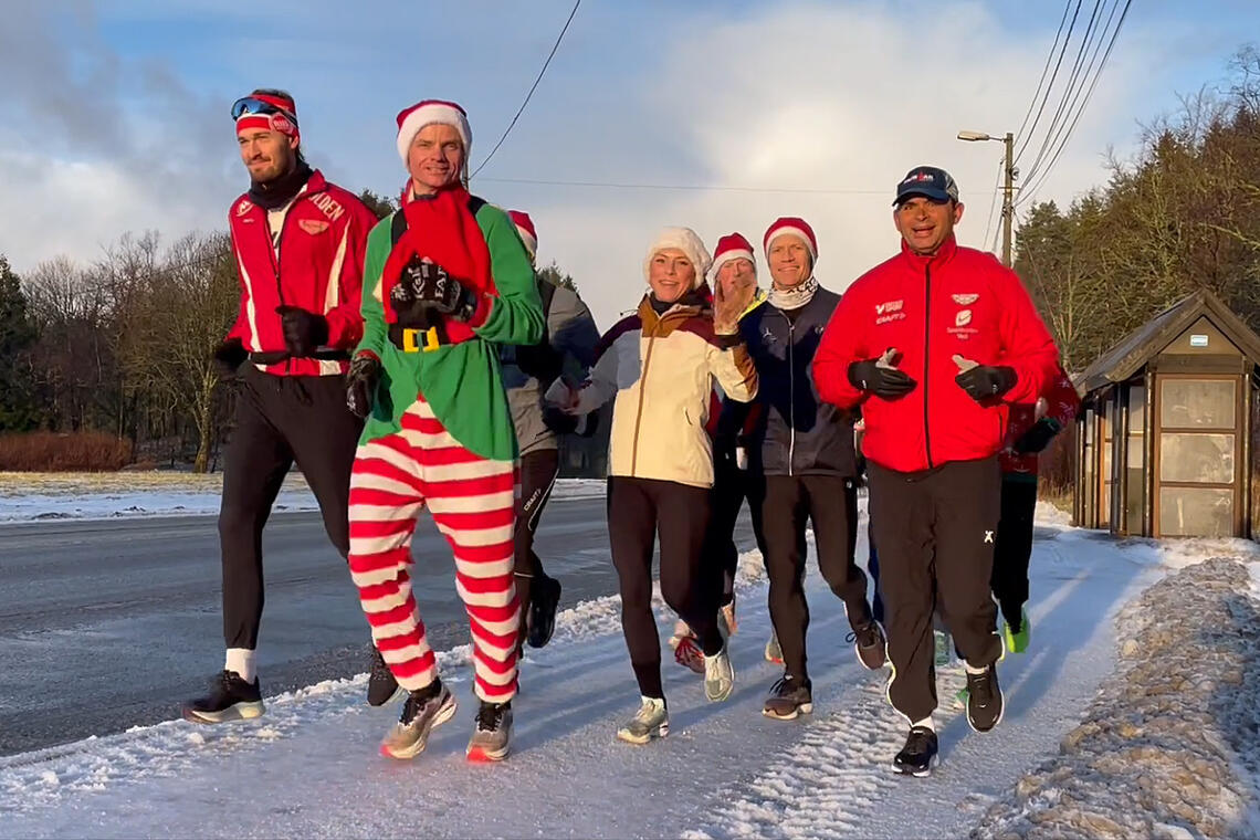 Bjørn Tore Kronen Taranger har hver jul sin romjulshalvmaraton som går i løypen til Maratonkarusellen i Bergen. (Foto og video: Arne Dag Myking)