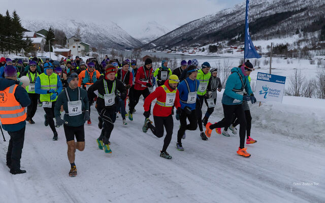 Starte går for Ishavskraft maraton. (Foto: Zoltan Tot)