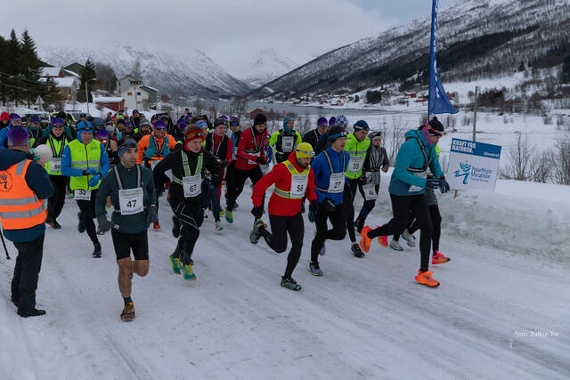 Starte går for Ishavskraft maraton. (Foto: Zoltan Tot)
