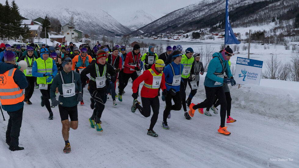 Starte går for Ishavskraft maraton. (Foto: Zoltan Tot)