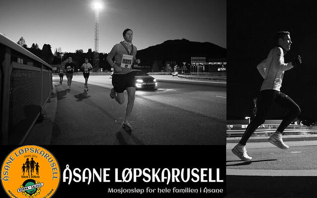 Løperne i Åsane Løpskarusell starter med å krysse hovedveien ut fra Bergen, E39, og deretter bærer det inn på mer landlige grusveier rundt Liavatnet. (Foto/collage: Arne Dag Myking)