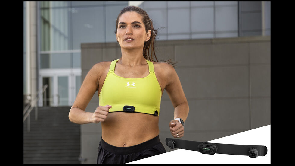 Pulsmåleren Garmin HRM-Fit er laget spesielt for kvinner og festes til sports-BH’er med et clip-on-design. (Alle foto: Garmin)