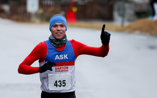 Marius Sørli vant Askløpet på hjemmebane, slik han har hatt for vane de siste årene. (Alle foto: Arne Dag Myking)