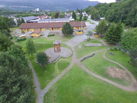 Gimsøya barnehage fra lufta