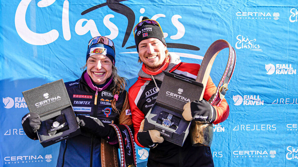 Magni Smedås og Kasper Stadaas vant dagens Ski Classics La Diagonela i Sveits. (Foto: www.nordicfocus.com. © Barbieri/NordicFocus).