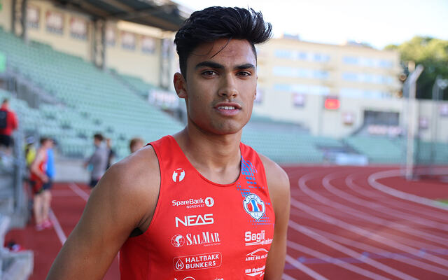 Kristoffer Sagli løp godt under Steinkjer Indoor, til tross for at han løp solo. Her fra Sommerstevnet på Bislett stadion i 2022. (Foto: Tom-Arild Hansen)