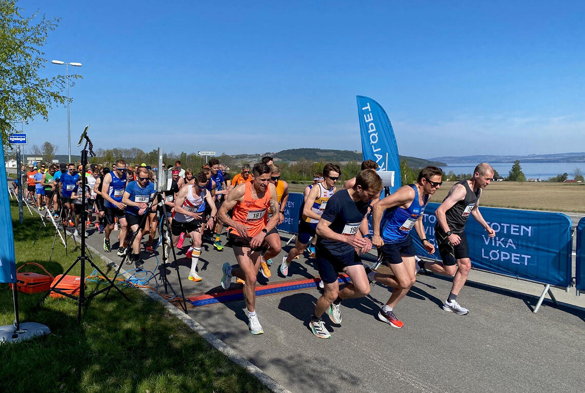 I fjor var det 93 fullførende deltakere i Totenvikaløpet. Årets løp går 26. mai. (Foto: arrangøren)