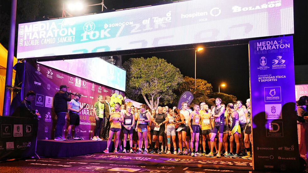Grand Canaria Halvmaraton hadde også 5 km, 10,5 km og et rulleskøyteløp på programmet. (Foto: arrangøren) 