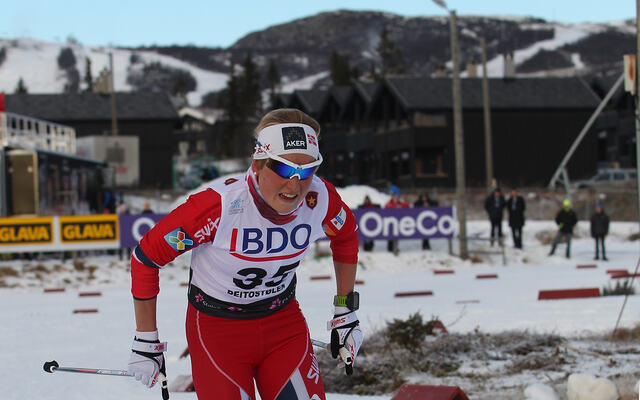 Marthe Kristoffersen tok hele 15 NM-medaljer i sin aktive karriere som varte fram til 2018. Her ser vi henne under åpningsrennet på Beitostølen i 2013. (Foto: Kjell Vigestad)