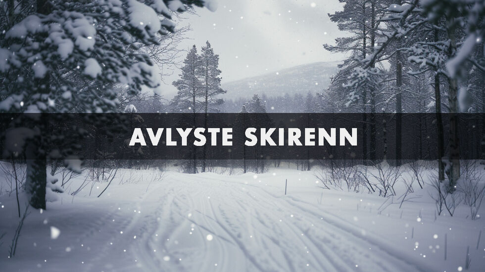 Flere skirenn avlyses på grunn av været. (Illustrasjon: Tom-Arild Hansen)