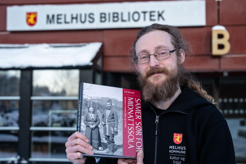 Kjell André Brevik er natur- og kulturveileder ved Melhus bibliotek. Foto: Melhus kommune/Mariken Lie