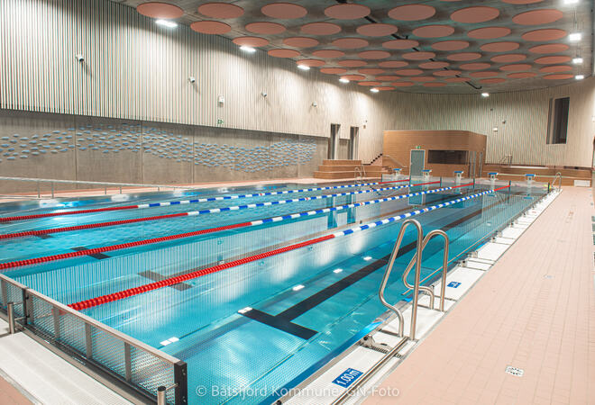 Bilde: Det nye bassenget i Melkarn Oppvekstsenter.