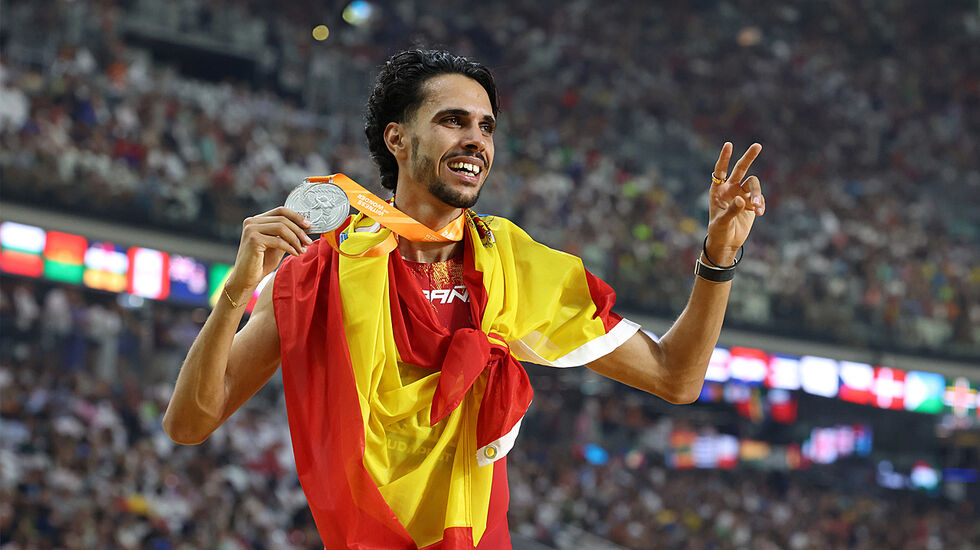 Mohamed Katir tok sølvmedaljen på 5000 meter i VM i 2023