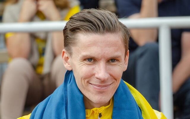 Andreas Almgren under Finnkampen på Stockholm stadion i 2023. (Foto: Wikipedia)
