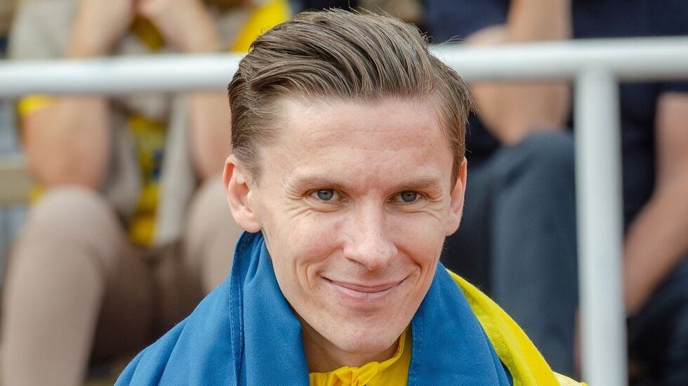 Andreas Almgren under Finnkampen på Stockholm stadion i 2023. (Foto: Wikipedia)