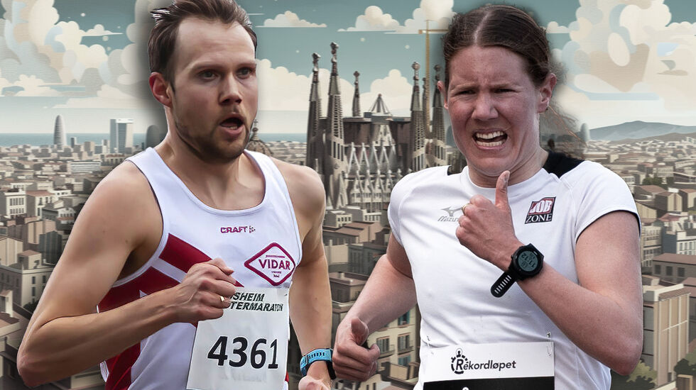 Sju Prestsæter (Foto: Bjørn Hytjanstorp) og Maria Sagnes Wågan (Foto: Samuel Hafsahl) ble best av de norske i Barcelona Halvmaraton. Begge perset.
