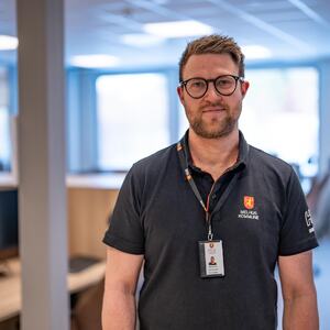 Avdelingsleder, vann og avløp, teknisk drift, Stian Bratlie. Foto: Melhus kommune/Mariken Lie