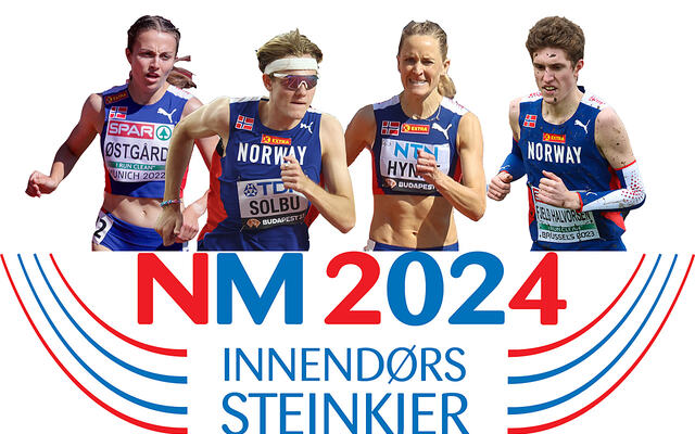 Noen av dem som kanskje tar en norgesmestertittel i helgen: Ingeborg Østgård, Ole Jakob Høsteland Solbu, Hedda Hynne og Andreas Fjeld Halvorsen. (Alle foto: Arne Dag Myking)